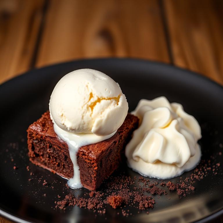 Brownie com Sorvete